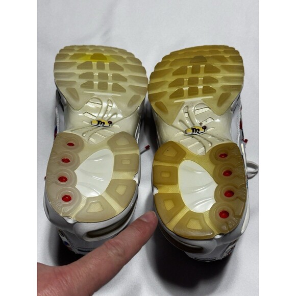 Nike Air Max PlusNIC Shoes Men\'s 8.5 International Flags White Multicolor *READ main image 6
